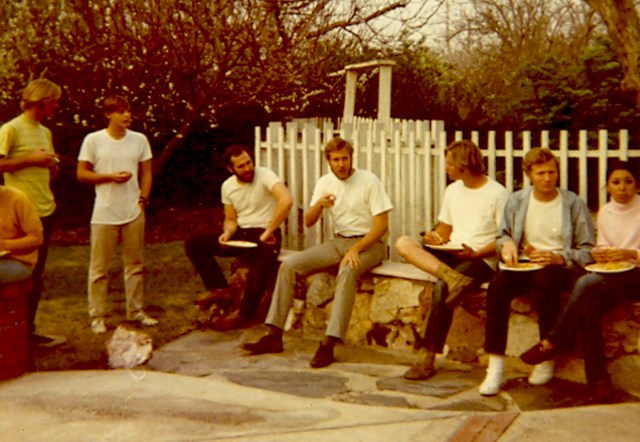 Saffrons rule fraternity row 1971 Sigma Delta