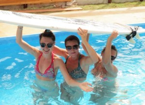 saffrons rule pool surfboard