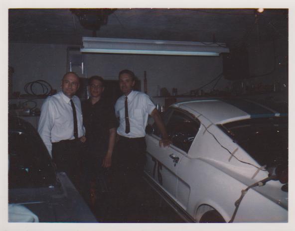 Bill Stroh with his racing mustang 1966